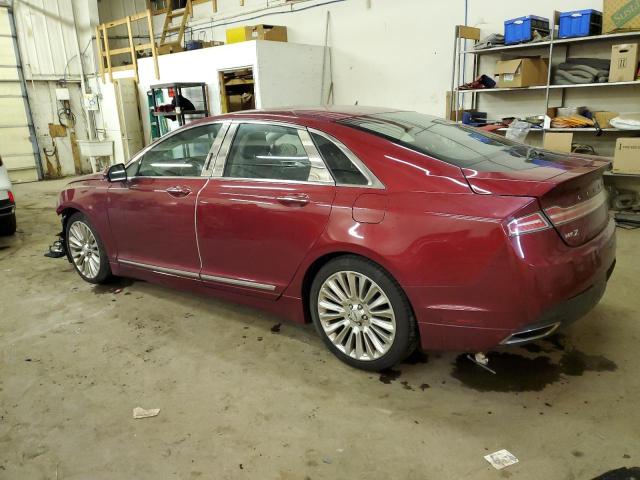 3LN6L2JK9DR811553 - 2013 LINCOLN MKZ RED photo 2