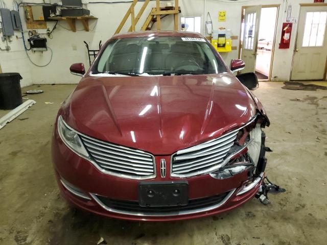 3LN6L2JK9DR811553 - 2013 LINCOLN MKZ RED photo 5