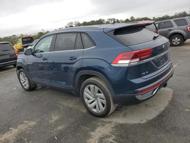 1V2WE2CA2NC217811 - 2022 VOLKSWAGEN ATLAS CROS SE Bleu photo 2