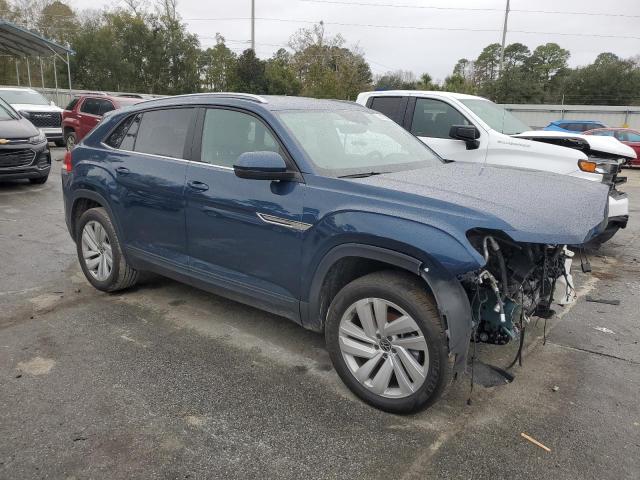 1V2WE2CA2NC217811 - 2022 VOLKSWAGEN ATLAS CROS SE Bleu photo 4