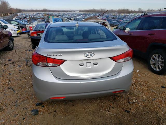 KMHDH4AE3CU355314 - 2012 HYUNDAI ELANTRA GLS SILVER photo 6