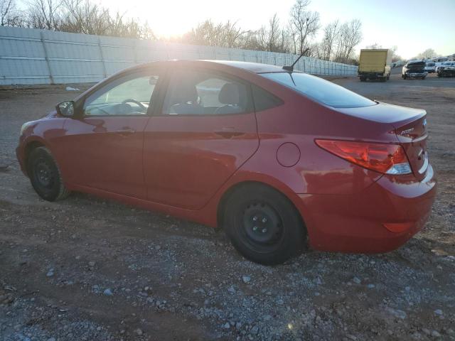 KMHCT4AEXEU681561 - 2014 HYUNDAI ACCENT GLS RED photo 2