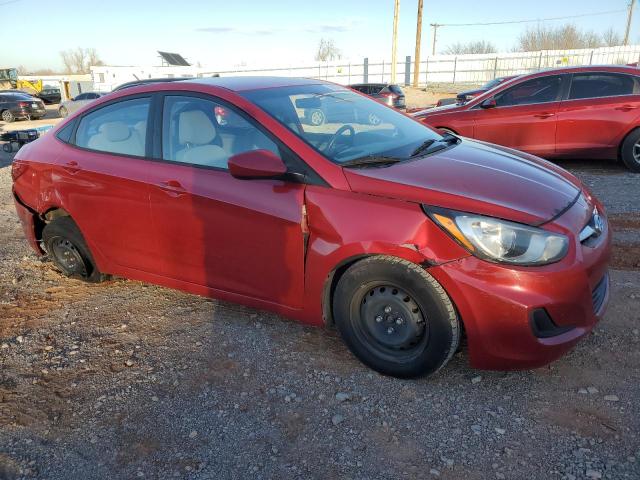 KMHCT4AEXEU681561 - 2014 HYUNDAI ACCENT GLS RED photo 4