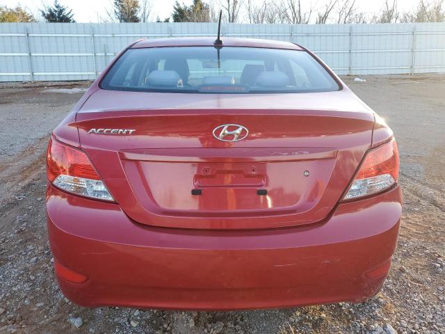 KMHCT4AEXEU681561 - 2014 HYUNDAI ACCENT GLS RED photo 6