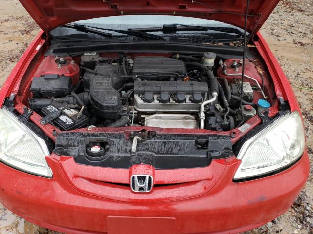 1HGEM22933L087401 - 2003 HONDA CIVIC EX RED photo 11