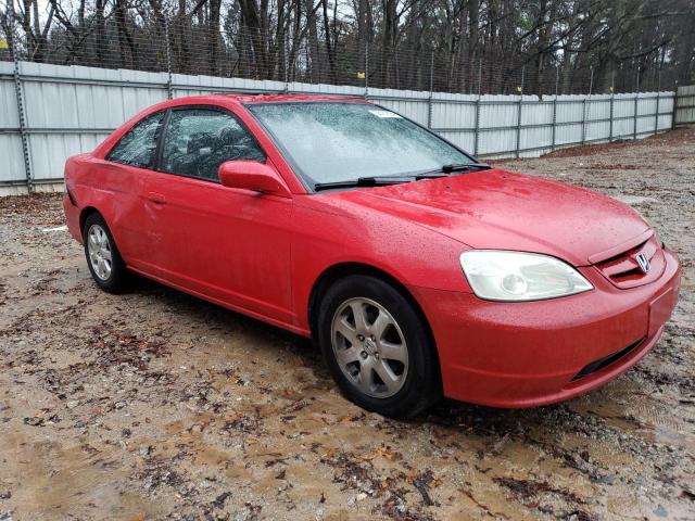 1HGEM22933L087401 - 2003 HONDA CIVIC EX RED photo 4