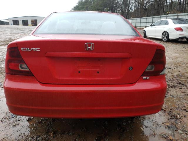 1HGEM22933L087401 - 2003 HONDA CIVIC EX RED photo 6