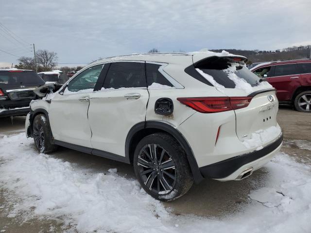 3PCAJ5BB2NF116306 - 2022 INFINITI QX50 LUXE WHITE photo 2