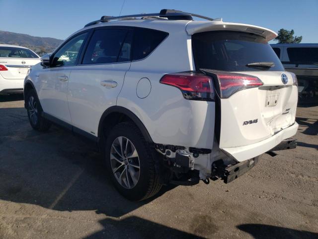 JTMRJREV5JD254357 - 2018 TOYOTA RAV4 HV LE WHITE photo 2