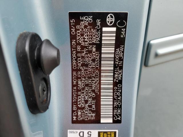 JTDZN3EU2FJ033431 - 2015 TOYOTA PRIUS V BLUE photo 13