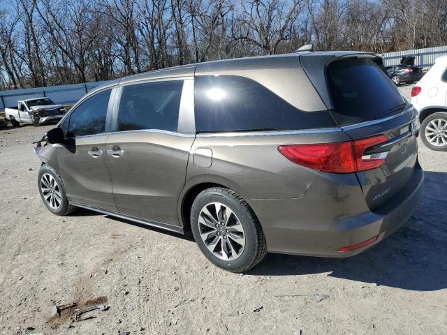 5FNRL6H75MB034350 - 2021 HONDA ODYSSEY EXL GRAY photo 2