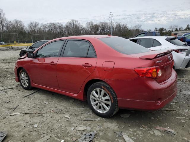 2T1BU4EE9AC318649 - 2010 TOYOTA COROLLA BASE RED photo 2