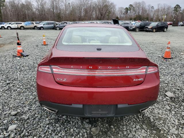 3LN6L2J91ER822593 - 2014 LINCOLN MKZ BURGUNDY photo 6