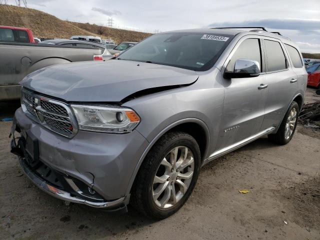 1C4SDJET3HC675289 - 2017 DODGE DURANGO CITADEL SILVER photo 1