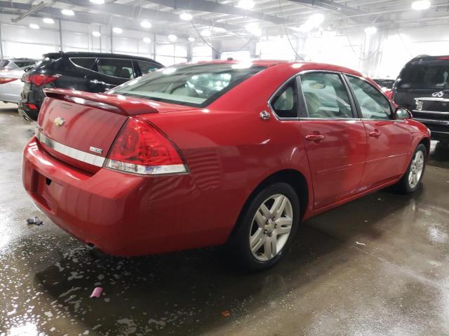 2G1WC583381225308 - 2008 CHEVROLET IMPALA LT RED photo 3