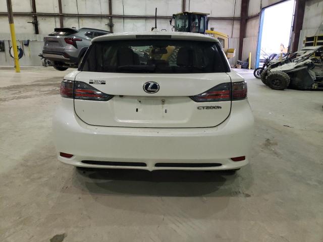 JTHKD5BH8D2166837 - 2013 LEXUS CT 200 WHITE photo 6