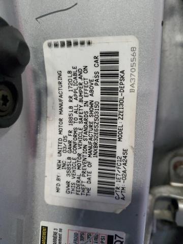 1NXBR32E65Z503150 - 2005 TOYOTA COROLLA CE SILVER photo 13