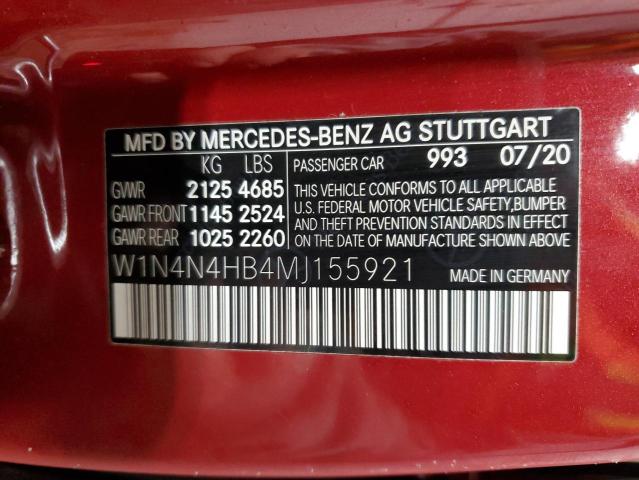 W1N4N4HB4MJ155921 - 2021 MERCEDES-BENZ GLA 250 4MATIC RED photo 13