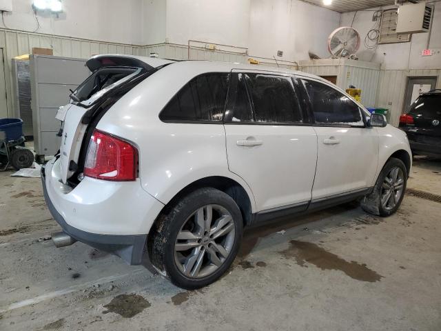 2FMDK3JC0DBB37896 - 2013 FORD EDGE SEL WHITE photo 3