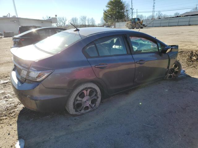 19XFB4F35FE200692 - 2015 HONDA CIVIC HYBRID L GRAY photo 3