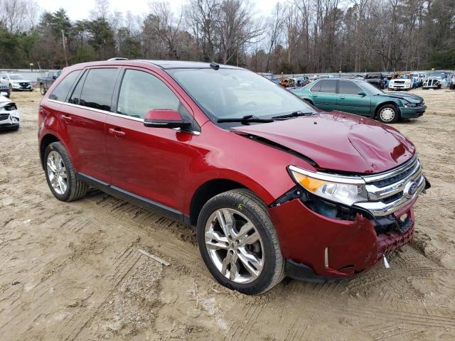 2FMDK4KC6EBB53011 - 2014 FORD EDGE LIMITED RED photo 4