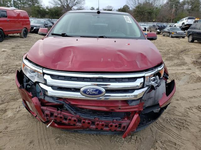 2FMDK4KC6EBB53011 - 2014 FORD EDGE LIMITED RED photo 5