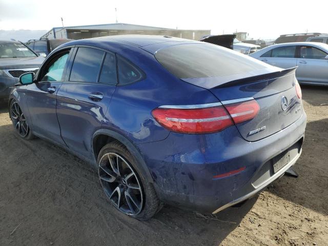 WDC0J6EB7JF395507 - 2018 MERCEDES-BENZ GLC COUPE 43 4MATIC AMG BLUE photo 2