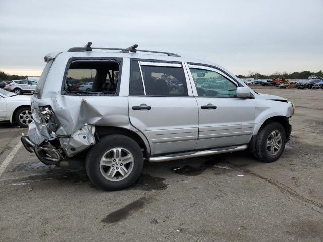 2HKYF18674H596054 - 2004 HONDA PILOT EXL SILVER photo 3