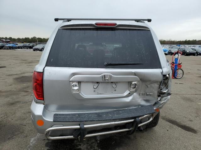 2HKYF18674H596054 - 2004 HONDA PILOT EXL SILVER photo 6