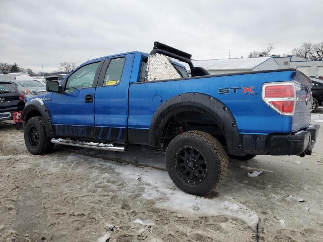 1FTEX1EWXAFA11591 - 2010 FORD F150 SUPER BLUE photo 2