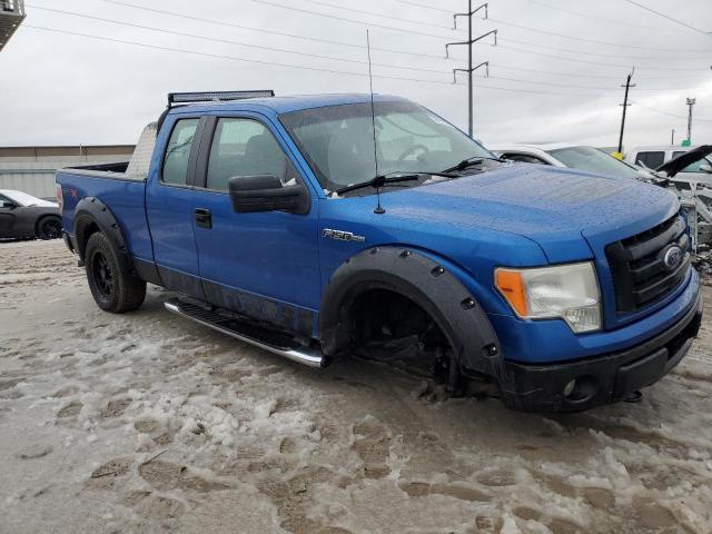 1FTEX1EWXAFA11591 - 2010 FORD F150 SUPER BLUE photo 4