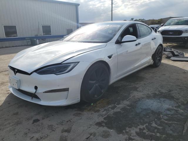 5YJSA1E50NF476421 - 2022 TESLA MODEL S WHITE photo 1