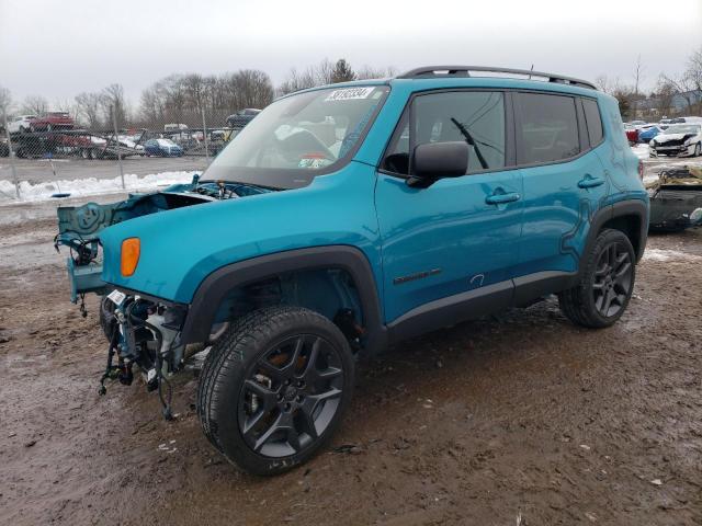 ZACNJDBB8MPN35941 - 2021 JEEP RENEGADE LATITUDE TEAL photo 1