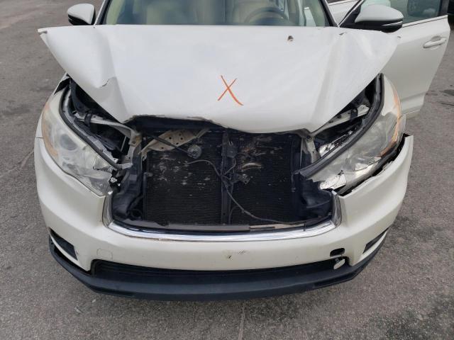 5TDKKRFHXES005649 - 2014 TOYOTA HIGHLANDER XLE თეთრი ფოტო 12