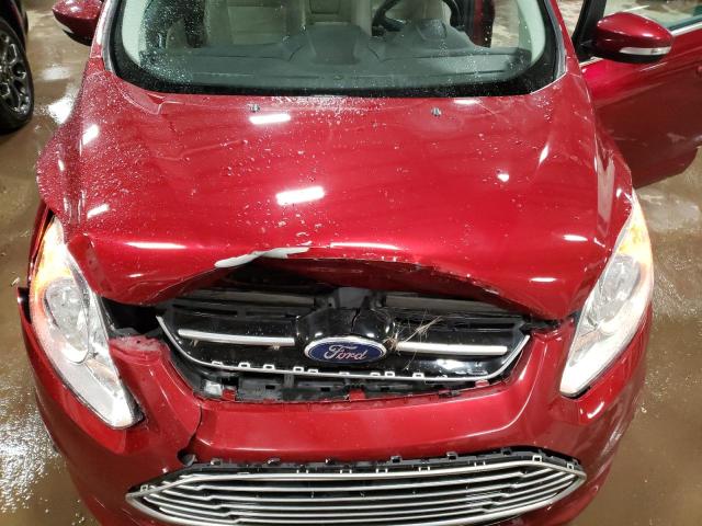 1FADP5BU3DL550832 - 2013 FORD C-MAX SEL BURGUNDY photo 12