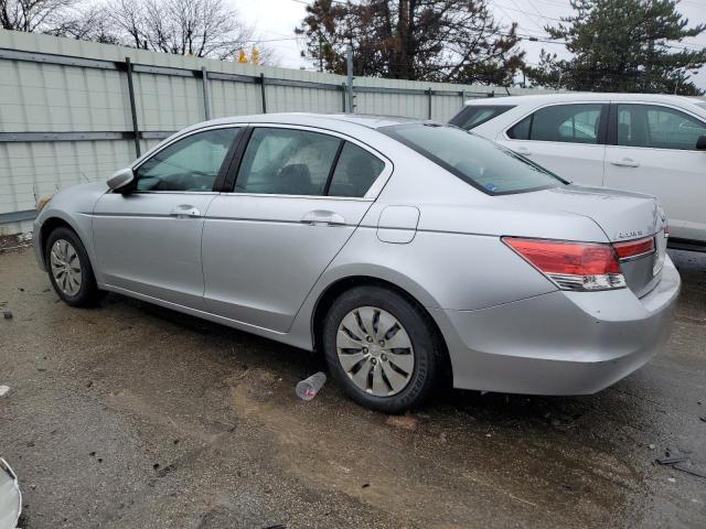 1HGCP2F38BA087537 - 2011 HONDA ACCORD LX SILVER photo 2