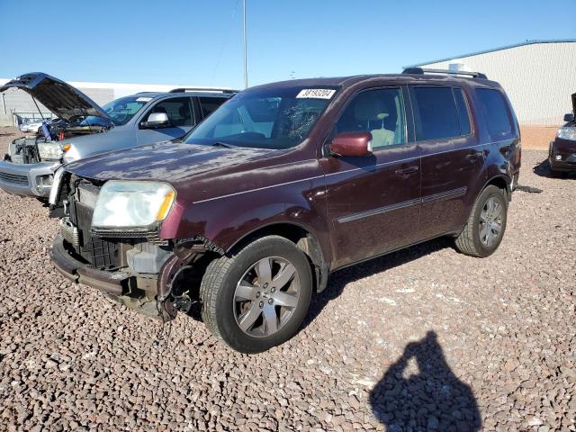 5FNYF4H94EB054275 - 2014 HONDA PILOT TOURING BURGUNDY photo 1