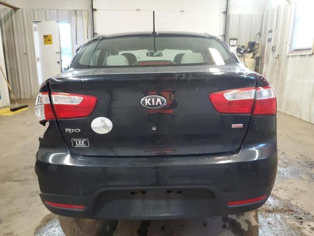 KNADM4A30D6243894 - 2013 KIA RIO LX BLACK photo 6