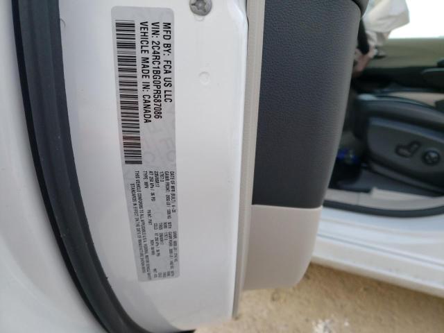 2C4RC1BG0PR587086 - 2023 CHRYSLER PACIFICA TOURING L WHITE photo 12