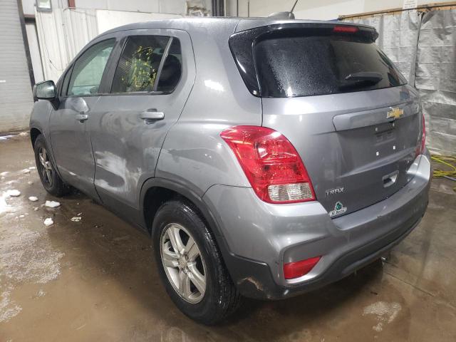 3GNCJKSB2LL194419 - 2020 CHEVROLET TRAX LS GRAY photo 2