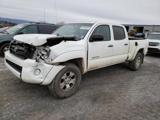 5TEMU52N98Z575253 - 2008 TOYOTA TACOMA DOUBLE CAB LONG BED WHITE photo 1