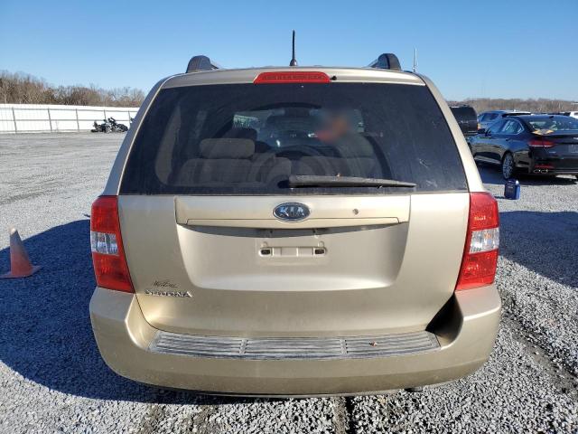 KNDMB133276142431 - 2007 KIA SEDONA EX GOLD photo 6