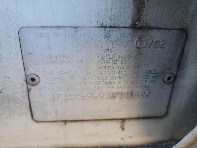 JF1SG65643H701592 - 2003 SUBARU FORESTER 2.5XS Белый фото 12