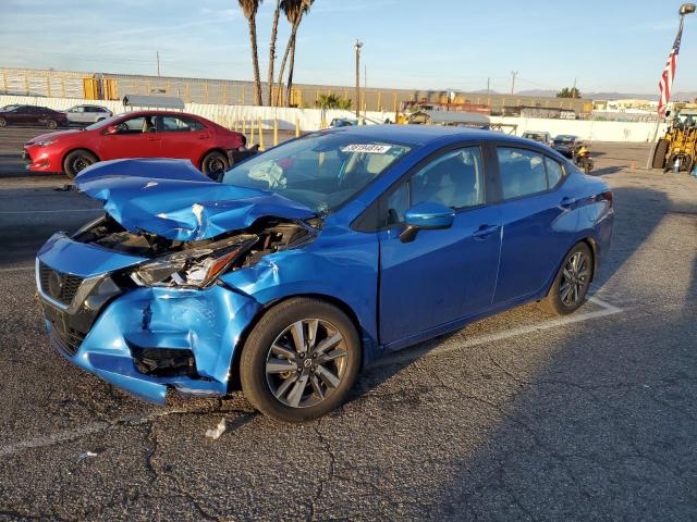 3N1CN8EV0ML859411 - 2021 NISSAN VERSA SV BLUE photo 1