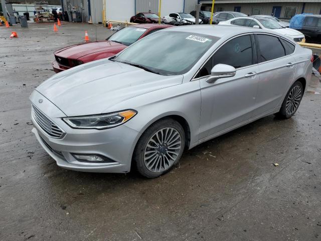 3FA6P0HD7HR291661 - 2017 FORD FUSION SE SILVER photo 1