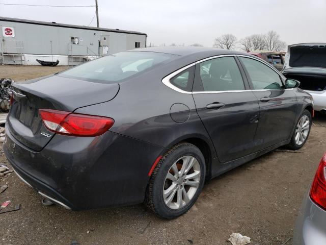 1C3CCCAG3FN516435 - 2015 CHRYSLER 200 LIMITED GRAY photo 3