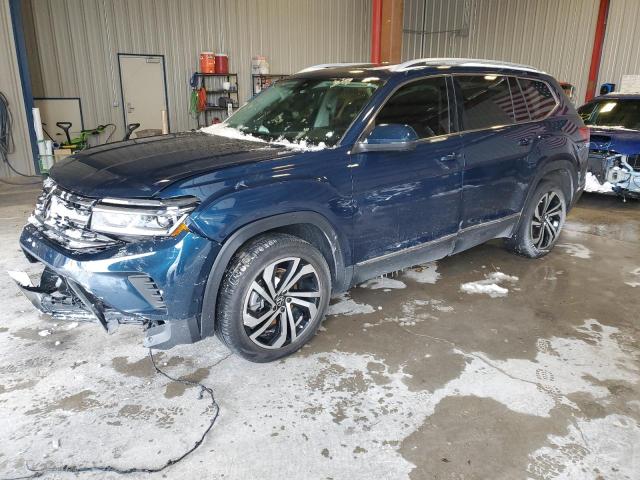 1V2TR2CA5MC591402 - 2021 VOLKSWAGEN ATLAS SEL PREMIUM BLUE photo 1