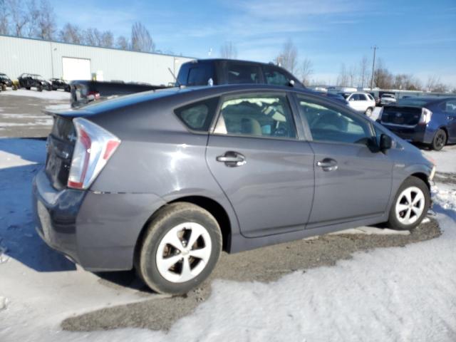 JTDKN3DU4F1937493 - 2015 TOYOTA PRIUS GRAY photo 3