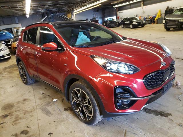 KNDPRCA67M7900741 - 2021 KIA SPORTAGE SX BURGUNDY photo 4