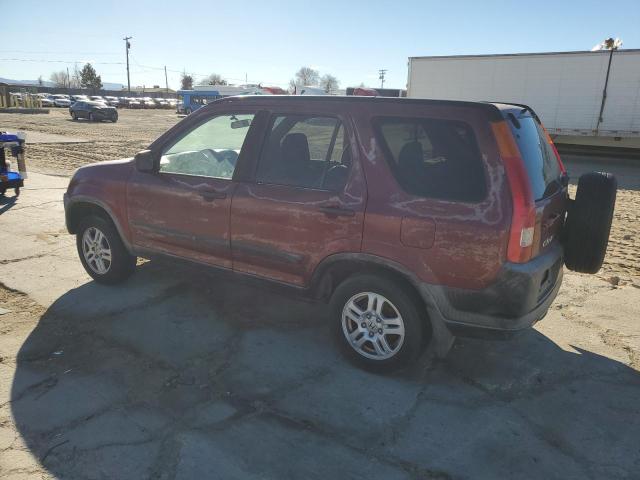 JHLRD78834C007692 - 2004 HONDA CR-V EX BURGUNDY photo 2